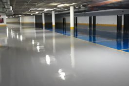Pintado epoxi 100% sólidos para sistema parking en Pivema